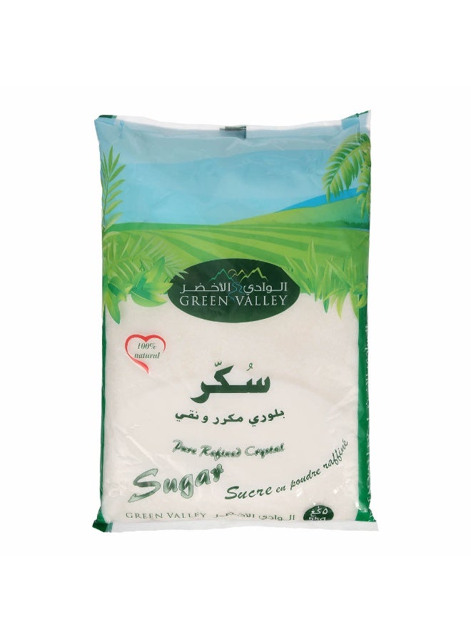 Green Valley White Sugar 5 kg – Pure Refined Granulated Sugar for Daily Use - Image 1